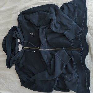 Original Penguin By Munsingwear Men's Navy Blue Zip Up Hoodie
